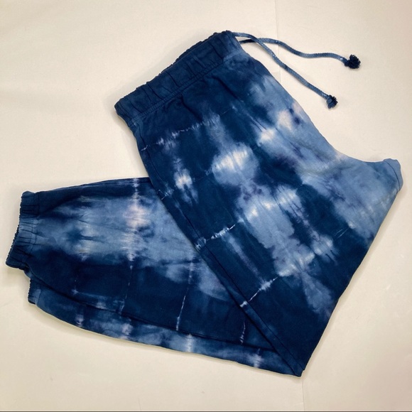 NWT Blue Tie Dye Lightweight Sweatpants sz M - Picture 6 of 6